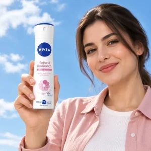 اسپری ضد تعریق زنانه نیوآ NIVEA مدل Natural Radiance با محافظت 72 ساعته 150ml