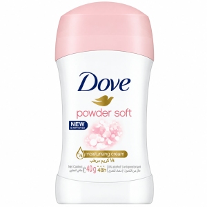 استیک ضد تعریق زنانه داو Dove مدل Powder Soft با محافظت 48 ساعته 40g