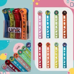 خط کش در طرح و رنگ متنوع