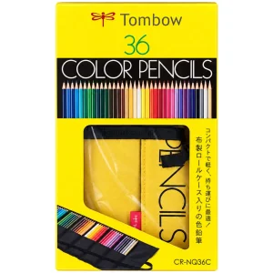 مداد رنگی 36 رنگ آرتیست تومبو TOMBOW کد CR-NQ36C به همراه کاور پارچه ای