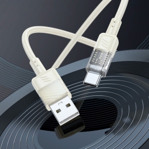 کابل تایپ سی هوکو HOCO مدل U129 Spirit شدت جریان 3 آمپر 1.2 متر