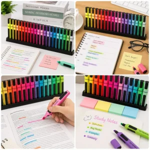 ماژیک هایلایتر اسکول فنس SchoolFans استند دار بسته 23 عددی