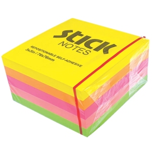 کاغذ یادداشت چسب دار STICK NOTES سایز 76×76 میلی متر
