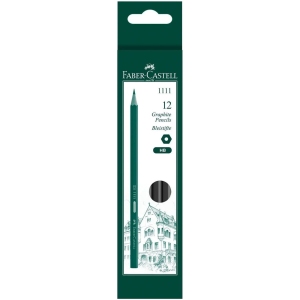 مداد مشکی HB فابر کاستل Faber Castell مدل 1111 بسته 12 عددی