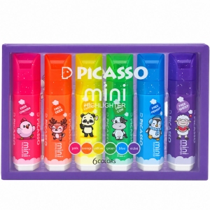 ماژیک علامت گذار پیکاسو Picasso مدل HL170 مینی 6 رنگ