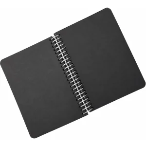 دفترچه یادداشت سیمی کاغذ مشکی سایز 120x160x15 میلی متر 100 برگ