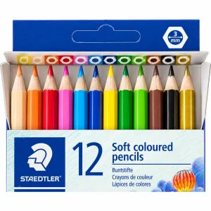 مداد رنگی 12 رنگ استدلر STAEDTLER مدل 143C12LJ جعبه مقوایی