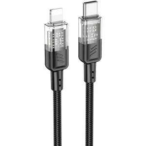 کابل تایپ سی به لایتنینگ هوکو Hoco مدل U129 توان 27 وات 1.2 متر