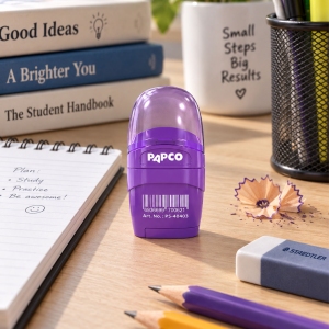 تراش مخزن دار کمبو پاپکو Papco مدل PS-404 پاک کن دار