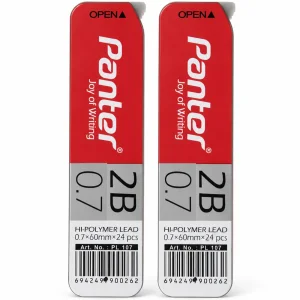 نوک مداد نوکی 0.7 پنتر PANTER مدل Hi-Polymer-PL107 کیفیت 2B