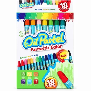 پاستل روغنی 18 رنگ فانتاستیک مدل Oil Pastel