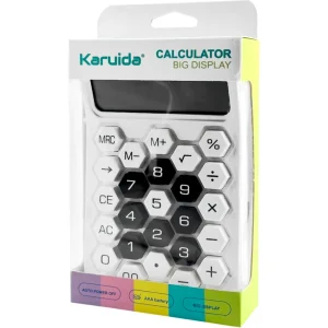 ماشین حساب  12 رقمی کاریودا Karuida مدل KK-2277 دکمه برجسته شش ضلعی