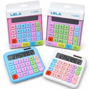 ماشین حساب رومیزی لِلا LELA مدل F-2225 دوازده رقمی