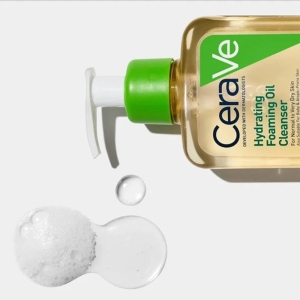 فوم شستشو روغنی و آبرسان صورت سراوی CeraVe مدل Hydrating حجم 473ml مناسب پوست خشک و حساس