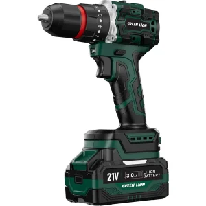 دریل چکشی شارژی گرین لاین مدل GD-12 دو باتری 21 ولت