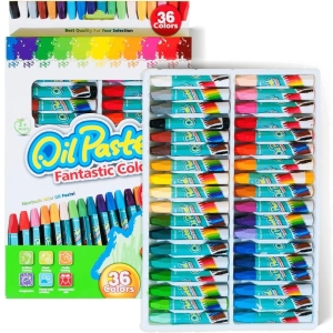 پاستل روغنی اویل Oil مدل Fantastic Colors غیر سمی 36 رنگ
