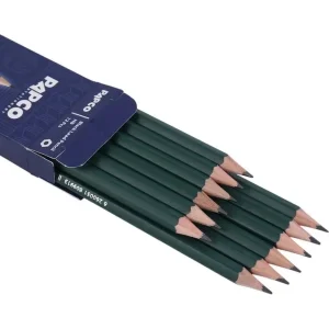مداد مشکی HB پاپکو مدل PS-16OHB0212 با سختی HB پک 12 عددی
