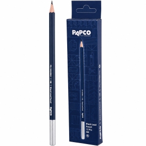 مداد مشکی پاپکو Papco مدل PS-16OHB01 با سختی HB پک 12 عددی