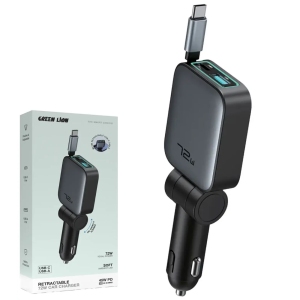 شارژر فندکی گرین لاین Green Lion مدل GNRT72WCHRGY توان 72 وات