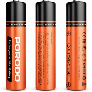 باتری شارژی قلمی پورودو Porodo مدل PDJHAACOG پک دو عددی