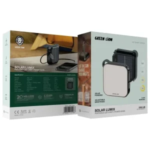 چراغ شارژی کمپینگ گرین لاین Green Lion مدل GL-FL7 با قابلیت پاور بانک
