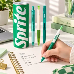 خودکار مشکی ژله ای کاکو KACO مدل Fun Sprite نوک 0.5 میلی متری ست 4 عددی