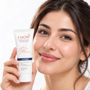 کرم ضد آفتاب بی رنگ امونی مدل Lucidient مناسب پوست نرمال تا خشک SPF50+ حجم 50ml