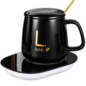 ماگ گرم کن دار لاکی Lucky مدل Temperature Cup ظرفیت 400 میلی لیتر