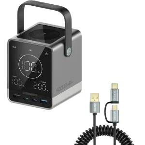 پاوربانک کاکتک CUKTECH مدل P01CT توان 300 وات 40000 با کابل هدیه چویتک