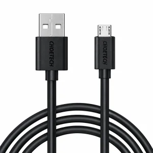 کابل میکرو یو اس بی چویتک CHOETECH مدل AB003 جریان 2.4 آمپر 1.2 متر
