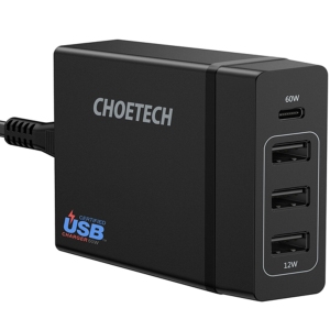شارژر رومیزی  چویتک Choetech مدل PD72-1C3U توان 72 وات چهار پورت