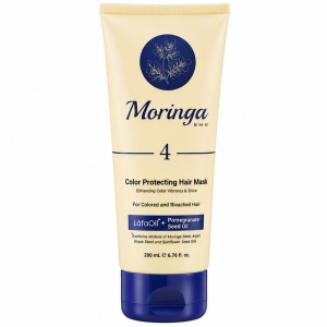 ماسک مو مورینگا امو مدل 4 مناسب موهای رنگ و دکلره شده 200ml