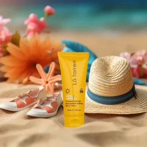 کرم ضد آفتاب بی رنگ لافارر با SPF30 مناسب  پوست خشک و معمولی 40ml
