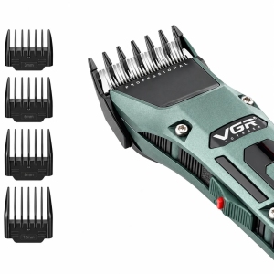 ماشین اصلاح موی سر و صورت وی جی آر VGR مدل V-696 شارژی با 4 شانه