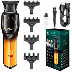 ماشین اصلاح و خط زن موی سر و ریش وی جی آر VGR مدل V-187 با تیغه سرامیکی