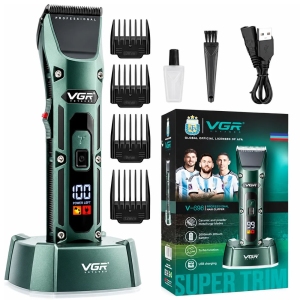 ماشین اصلاح موی سر و صورت وی جی آر VGR مدل V-696 شارژی با 4 شانه
