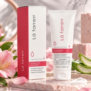 کرم آبرسان دست و صورت لافارر مدل 04 برای پوست حساس 75ml