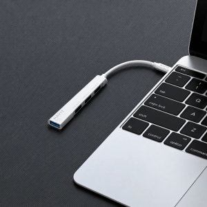 هاب 4 پورت تایپ سی هویت Havit مدل HB41 با پورت USB 3.0 (درگاه ها رنگ آبی داره) لینک در متن قرار گرفت
