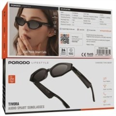 قیمت عینک آفتابی هوشمند پورودو Porodo مدل PDSGUVP120BK