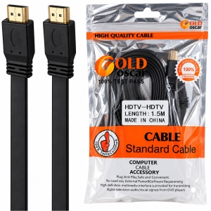 کابل HDMI فلت گلد اسکار Gold Oscar طول 1.5 متر
