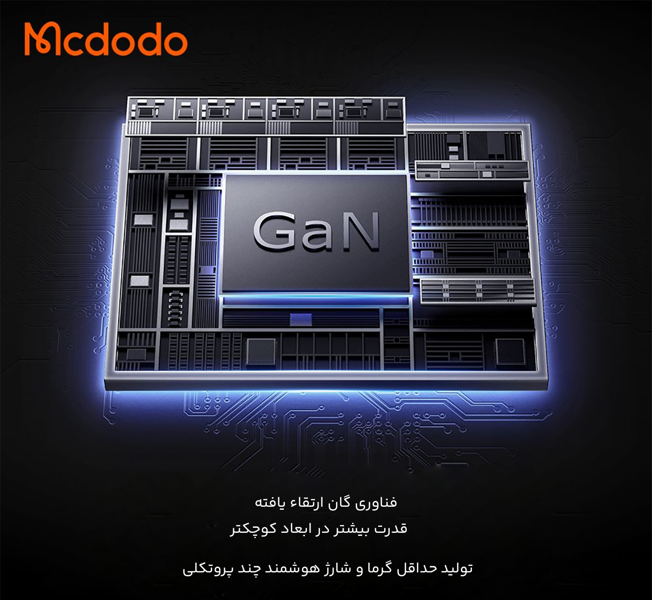 آداپتور دیواری با فناوری گان