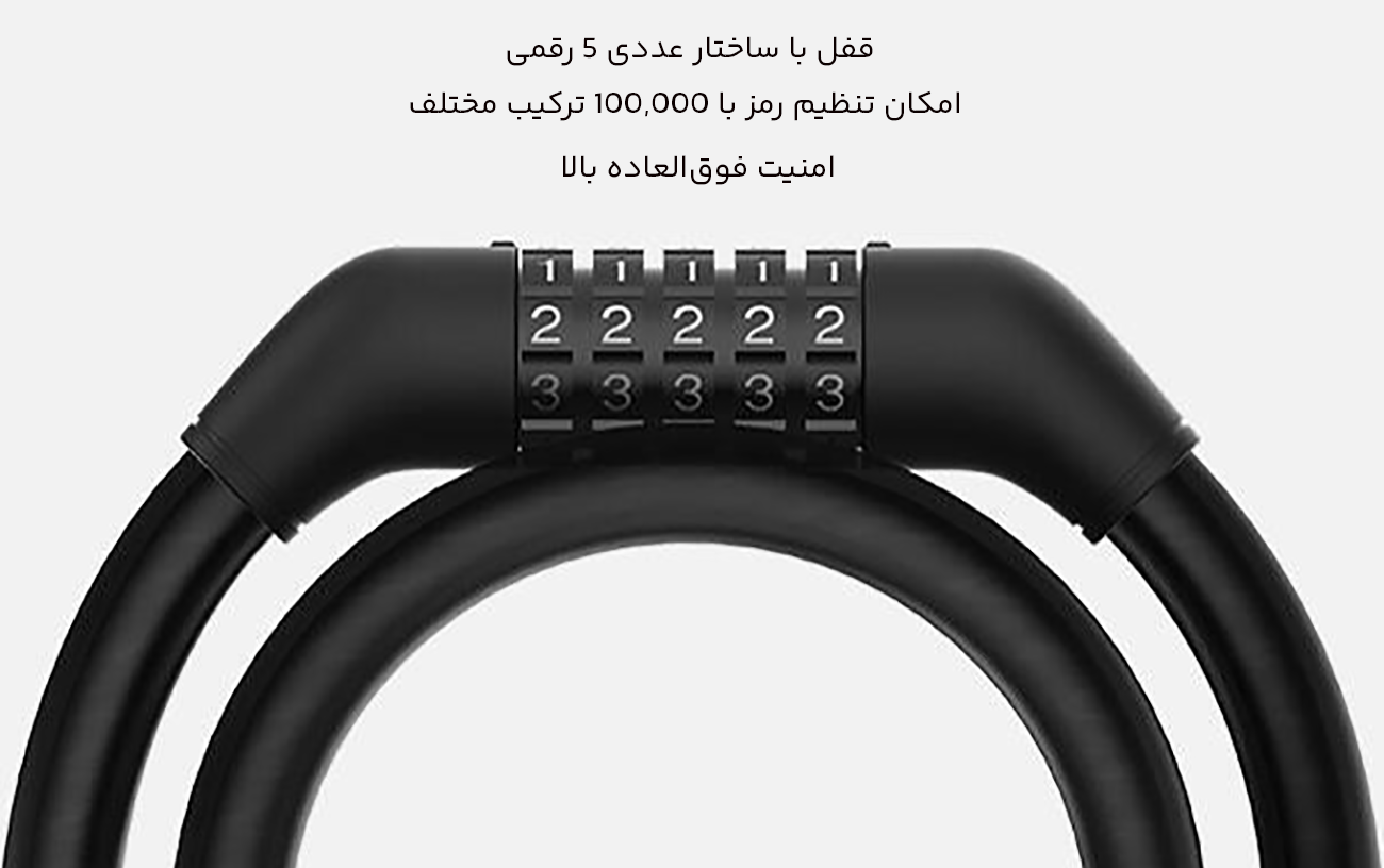 ساختار عددی 5 رقمی قفل