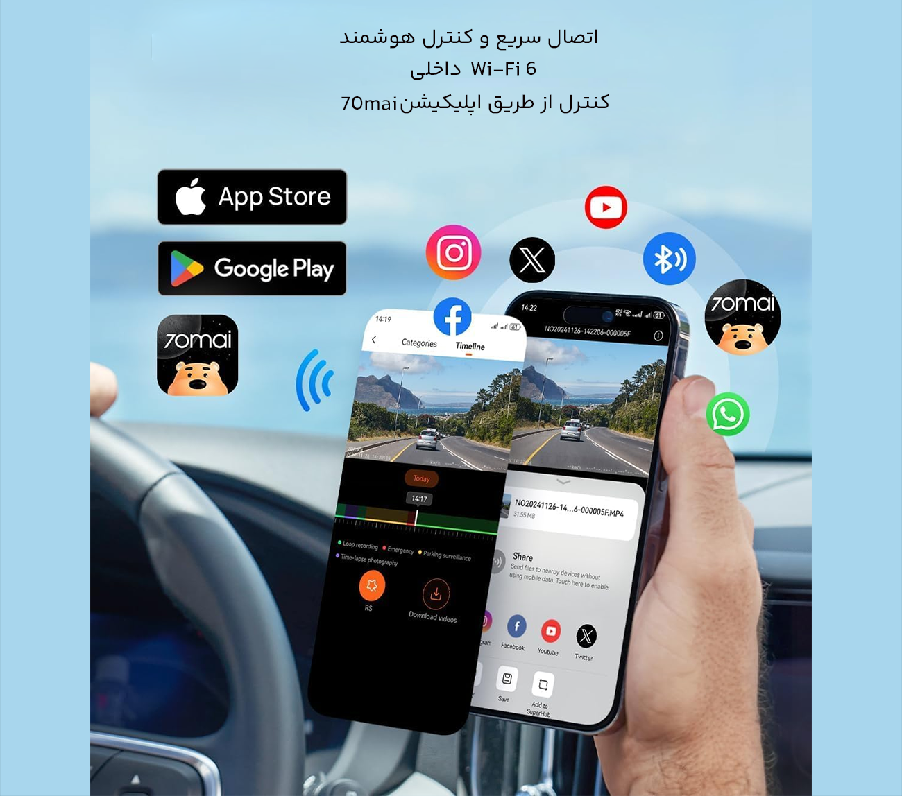 اتصال سریع دوربین با وای فای 6
