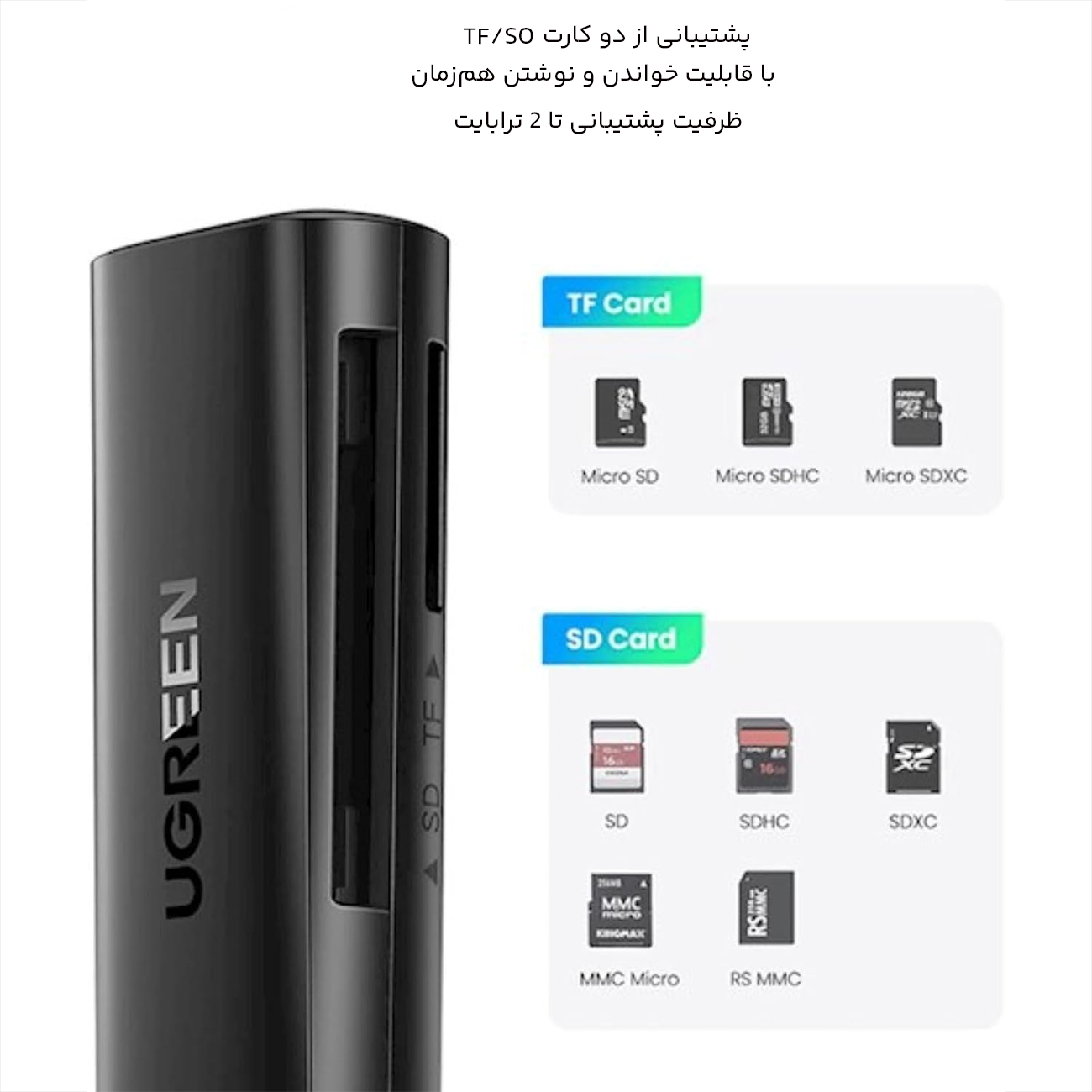 سازگاری گسترده کارت خوان