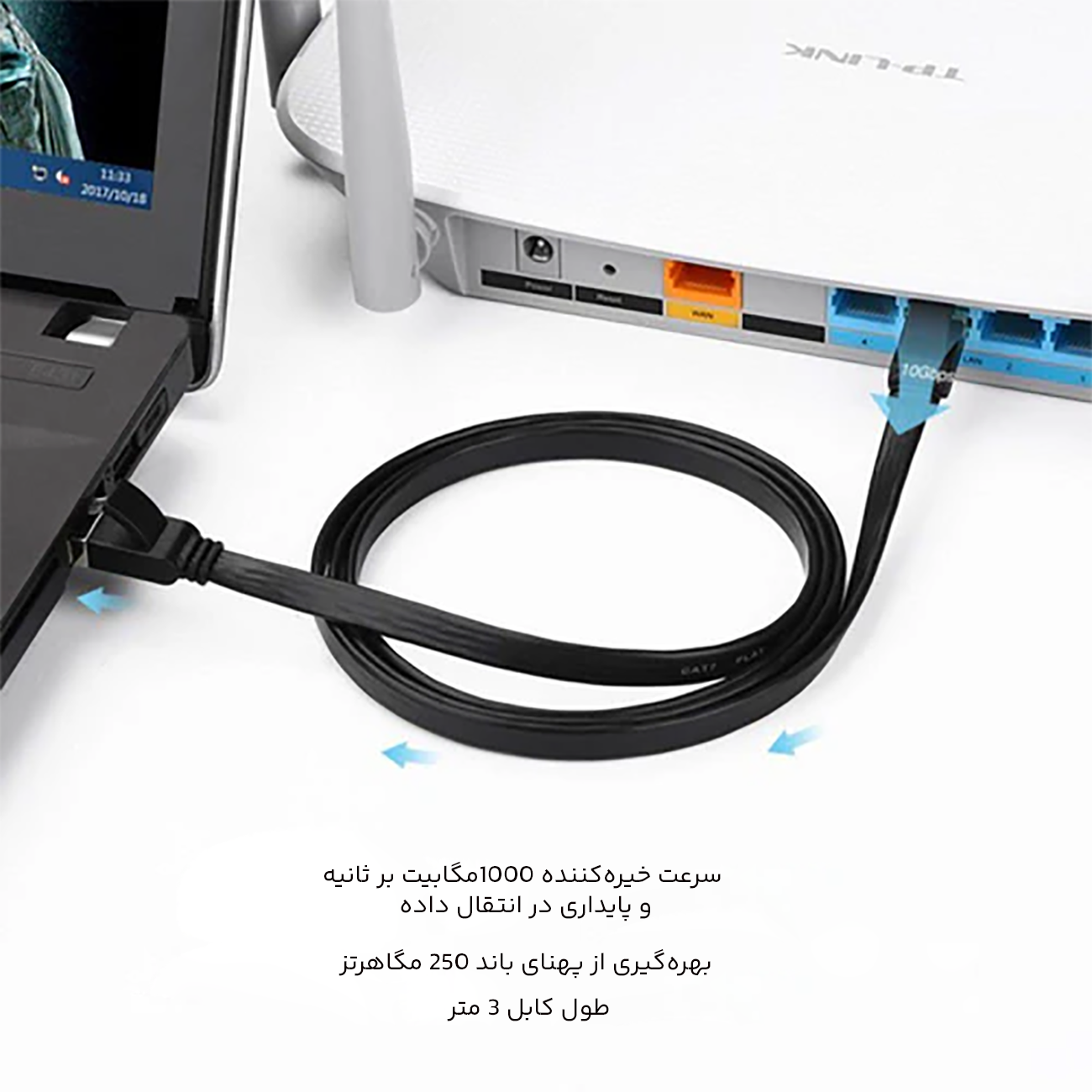سرعت بالا و پایداری کابل شبکه
