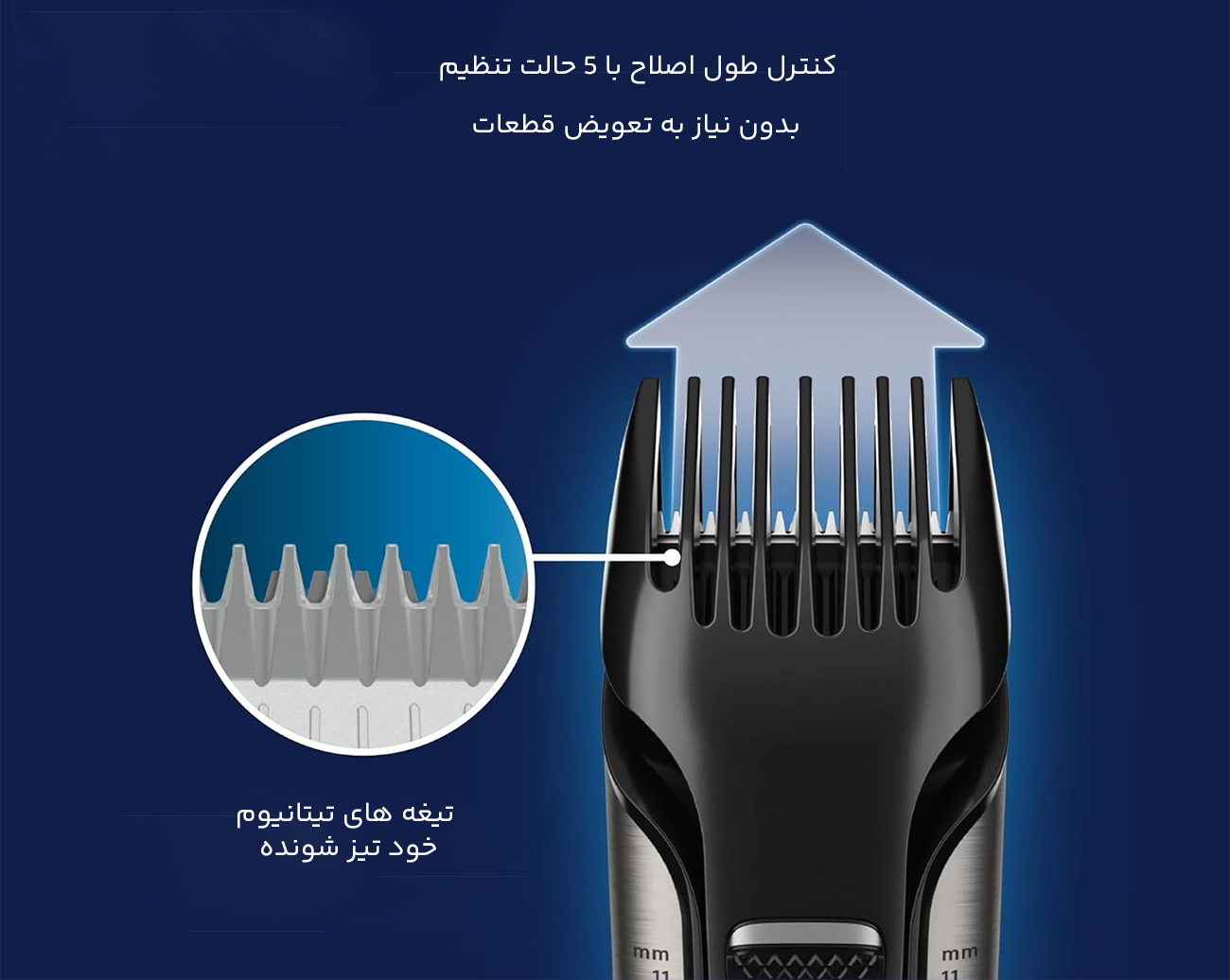 ماشین اصلاح بدن با 5 حالت تنظیم