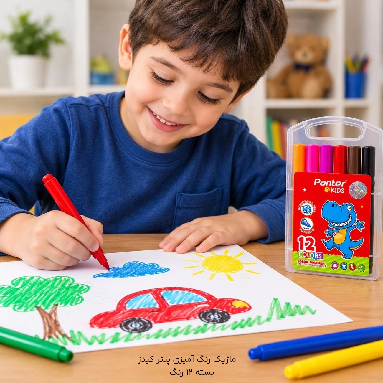 ماژیک رنگ آمیزی 12 رنگ