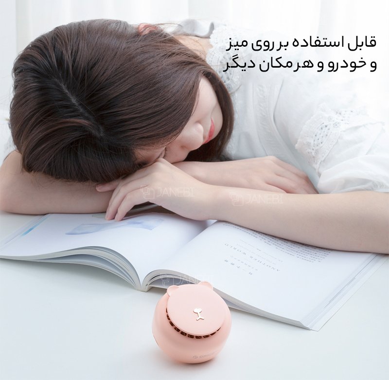 پنکه خرسی قابل حمل و چند حالته اوریکو ORICO-GXZ-F1013 Maka bear hangs a fan around its neck