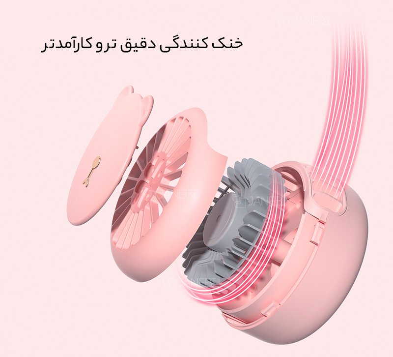 پنکه خرسی قابل حمل و چند حالته اوریکو ORICO-GXZ-F1013 Maka bear hangs a fan around its neck