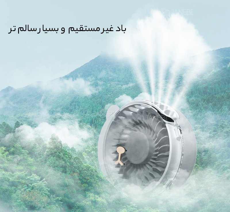 پنکه خرسی قابل حمل و چند حالته اوریکو ORICO-GXZ-F1013 Maka bear hangs a fan around its neck